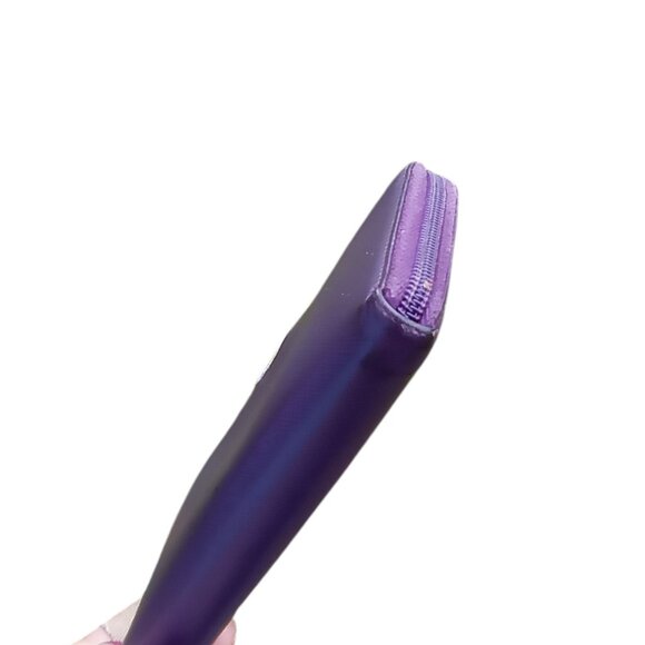 Prada Purple Leather Full Size Zip Wallet with COA - Picture 9 of 10